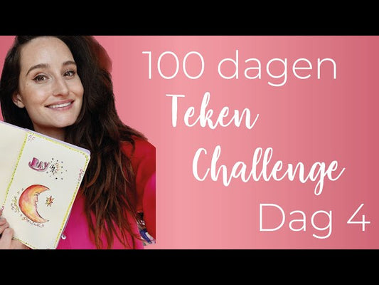 100 dagen teken-challenge dag 4: een maan