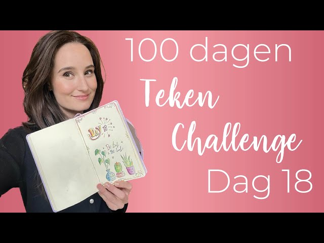 100 dagen teken-challenge dag 18: planten