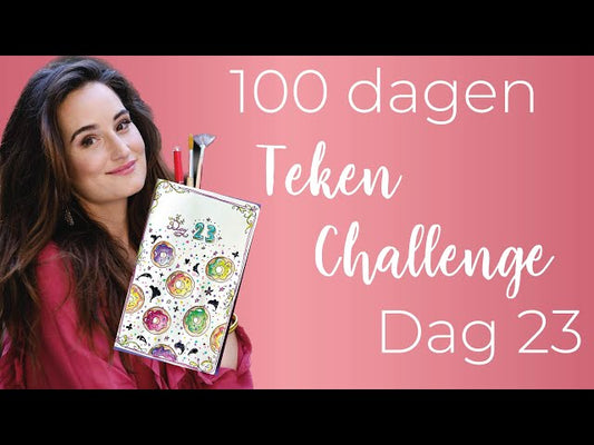 100 dagen teken-challenge dag 23: een donut