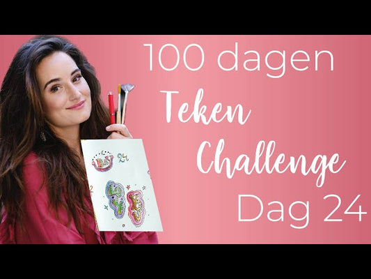 100 dagen teken-challenge dag 24: een woord sticker