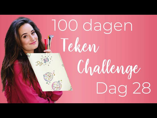 100 dagen teken-challenge dag 28: froot loops