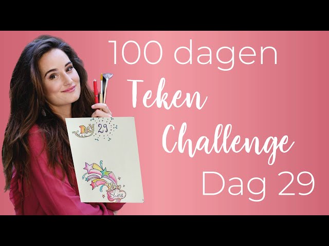100 dagen teken-challenge dag 29: sterren versiering