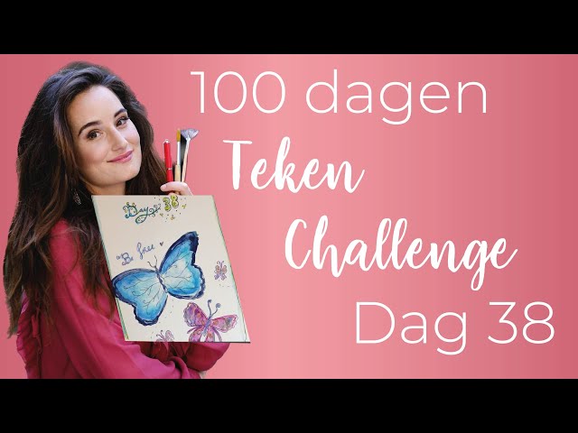 100 dagen teken-challenge dag 38: een vlinder