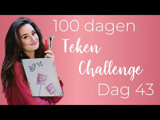 100 dagen teken-challenge dag 43: een lolly