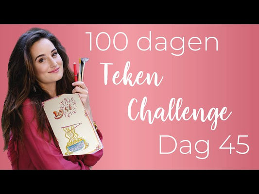 100 dagen teken-challenge dag 45: noodles