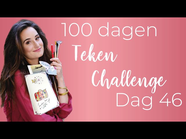 100 dagen teken-challenge dag 46: een koffer