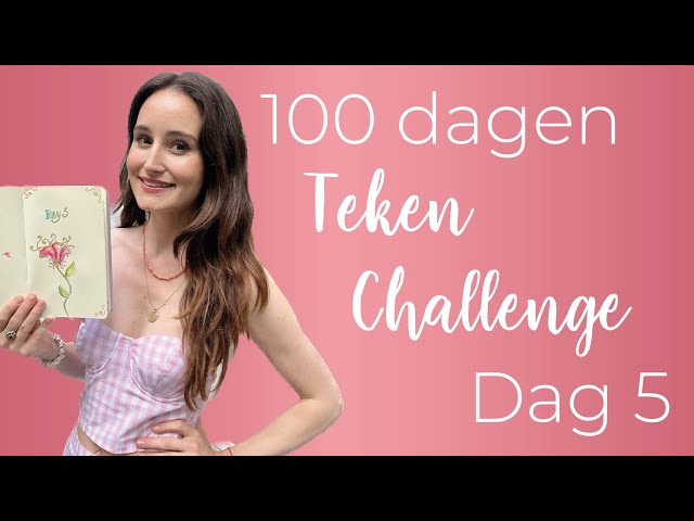 100 dagen teken-challenge dag 5: een bloem