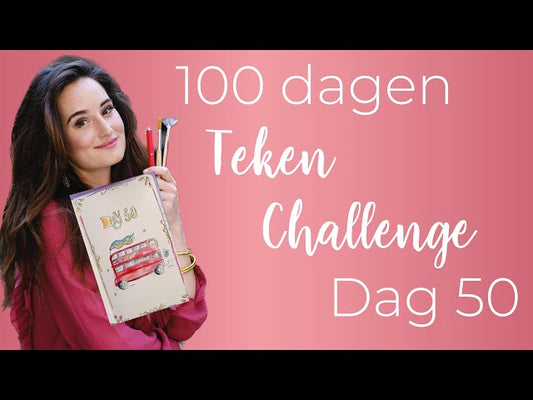 100 dagen teken-challenge dag 50: een dubbeldekker